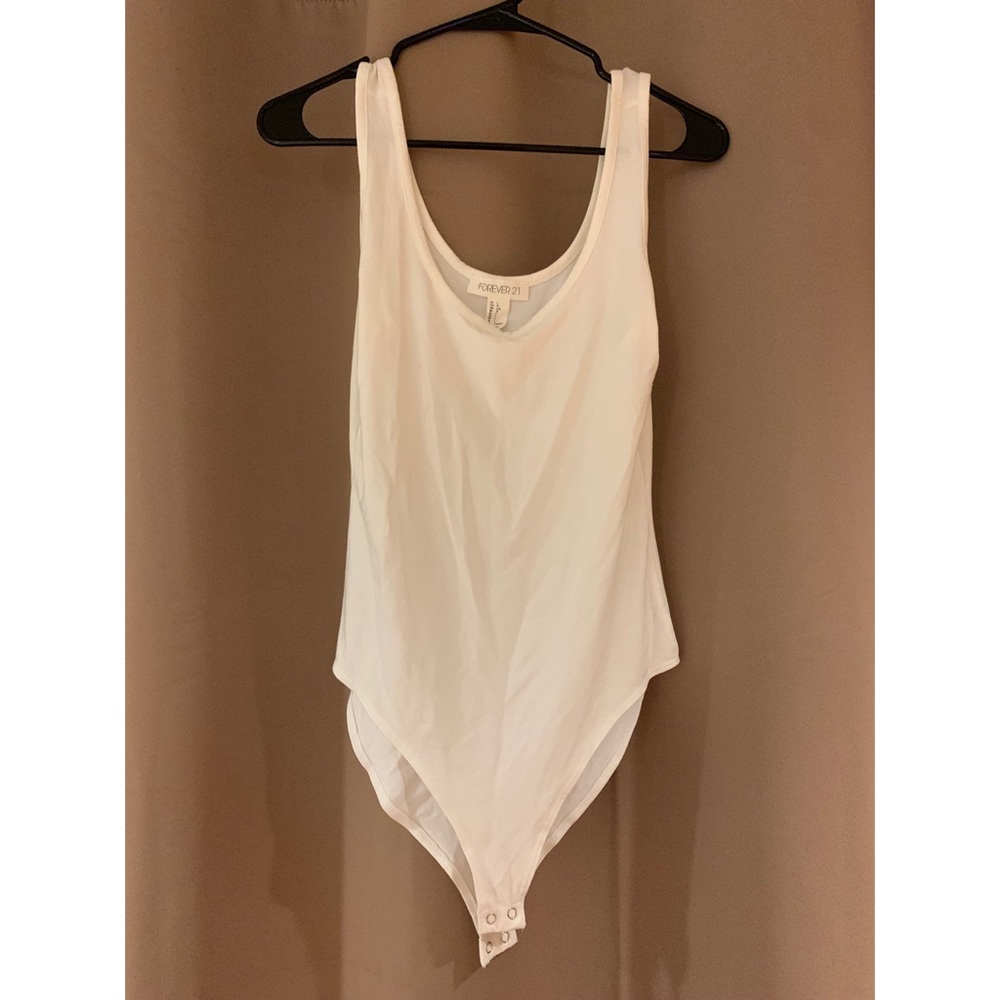 White tank-style bodysuit